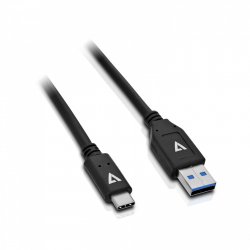 C&acircble USB 3.1 A m&acircle vers USB-C m&acircle, noir 1m 3.3ft
