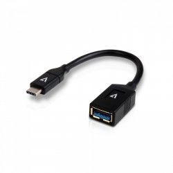 C&acircble USB 3.0 A femelle vers USB-C m&acircle, noir 0.3m 1ft
