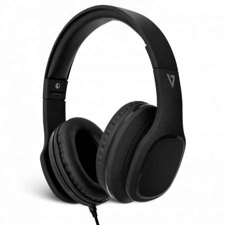 Casque supra-auriculaire avec microphone - noir