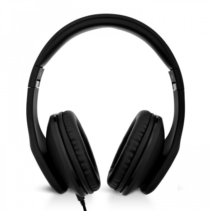 Casque supra-auriculaire avec microphone - noir