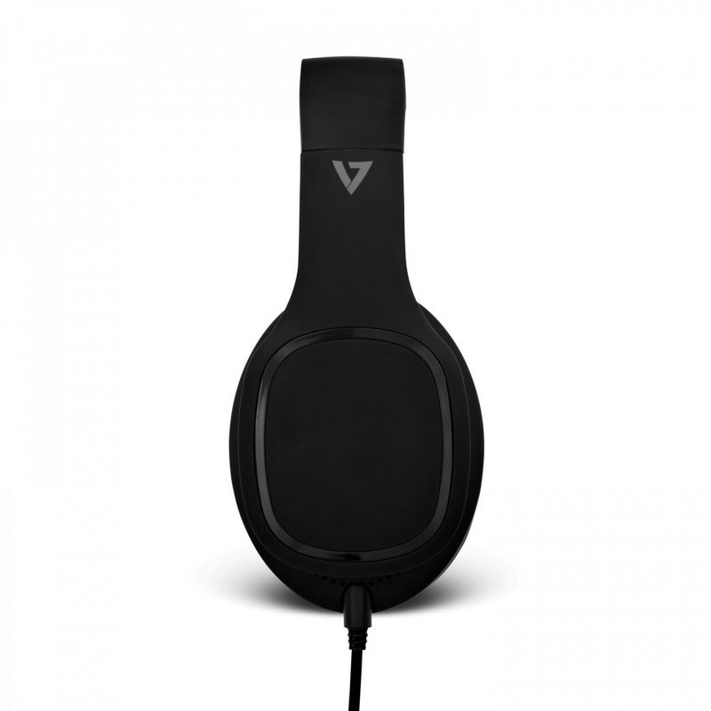 V7 Over-Ear Headphones with Microphone - Black