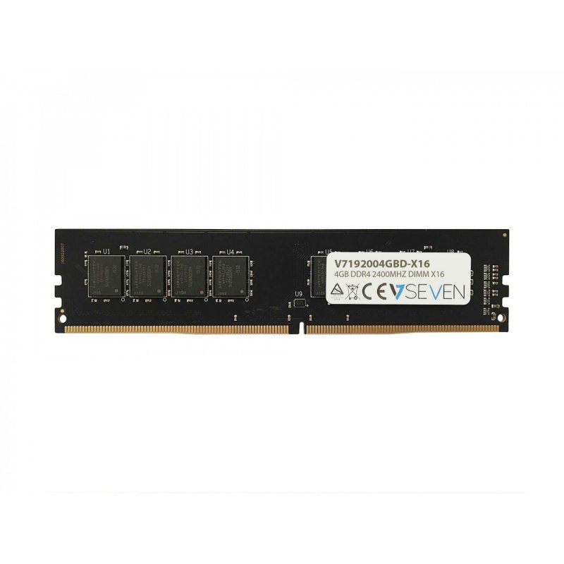 V7 4GB DDR4 PC4-19200 - 2400MHZ 1.2V DIMM X16 Module de Mémoire pour Ordinateur - V7192004GBD-X16