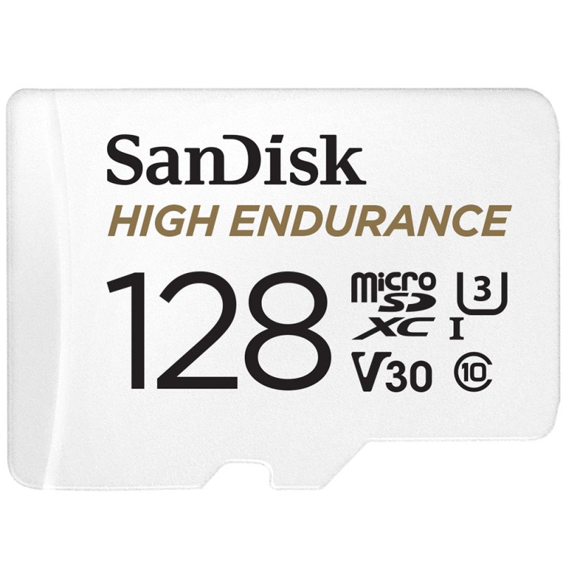 HIGH ENDURANCE MICROSDHC 128GB CARD WITH ADAPTER