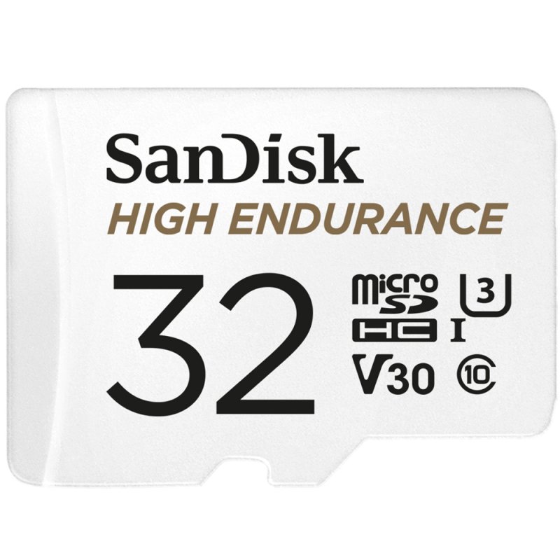 SanDisk High Endurance microSDHC UHS-I U3 V30 32 Go + Adaptateur SD