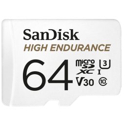 HIGH ENDURANCE MICROSDHC 64GB CARD WITH ADAPTER