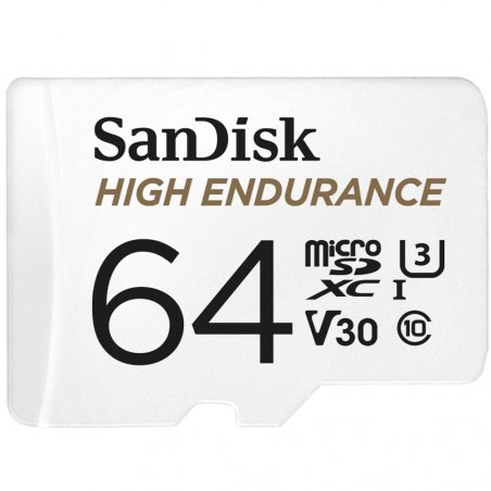 HIGH ENDURANCE MICROSDHC 64GB CARD WITH ADAPTER