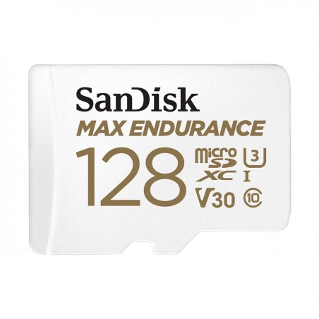 SanDisk Max Endurance microSDXC UHS-I U3 V30 128 Go + Adaptateur SD
