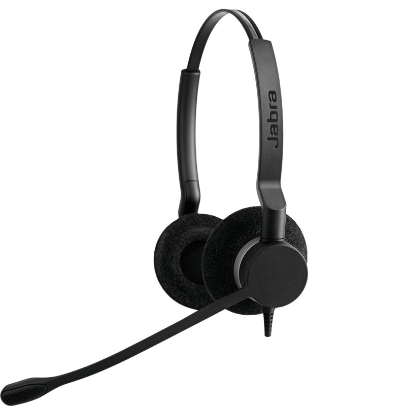 Jabra Biz 2300 Duo Casque Avec fil Arceau Bureau/Centre d&#039;appels USB Type-C Bluetooth Noir