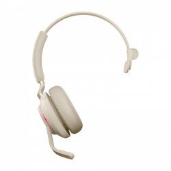 Jabra Evolve2 65, MS Mono Casque Sans fil Arceau Bureau/Centre d'appels USB Type-A Bluetooth Beige