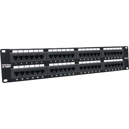 CAT6 48-PORT UNSHIELDED PATCH PANEL