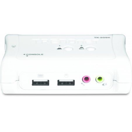 S - KVM 2 PORTS VGA - USB + AUDIO 2 CABLES INCLUS