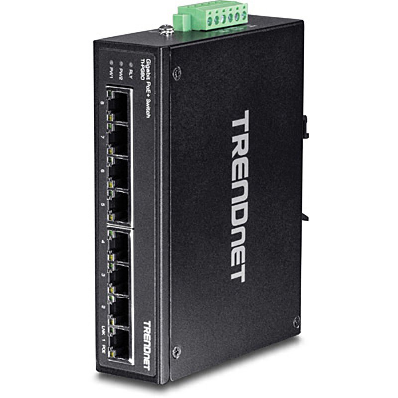 8-PORT HARDENED IND. GIGABIT POE+ SWITCH