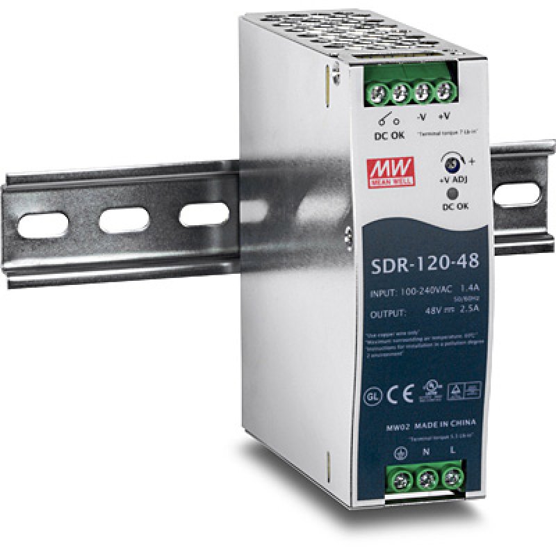 DIN RAIL 48V 120W POWER SUPPLY FOR TI-PG541