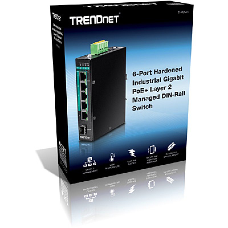 Trendnet TI-PG541i Géré L2+ Gigabit Ethernet (10/100/1000) Connexion Ethernet, supportant l'alimentation via ce port (