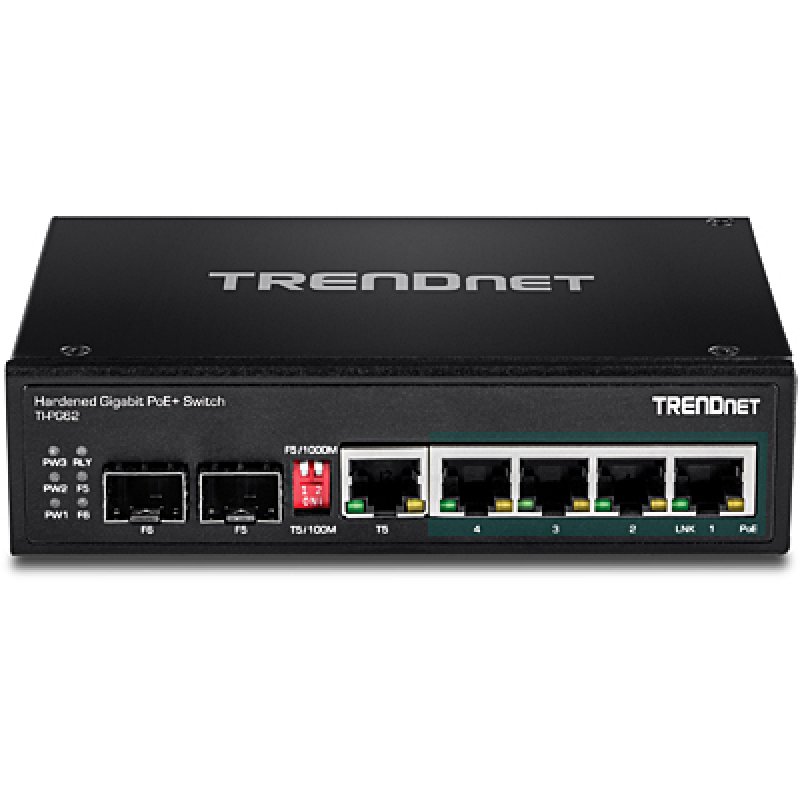 Trendnet TI-PG62 commutateur réseau Non-géré Gigabit Ethernet (10/100/1000) Connexion Ethernet, supportant l'alimenta