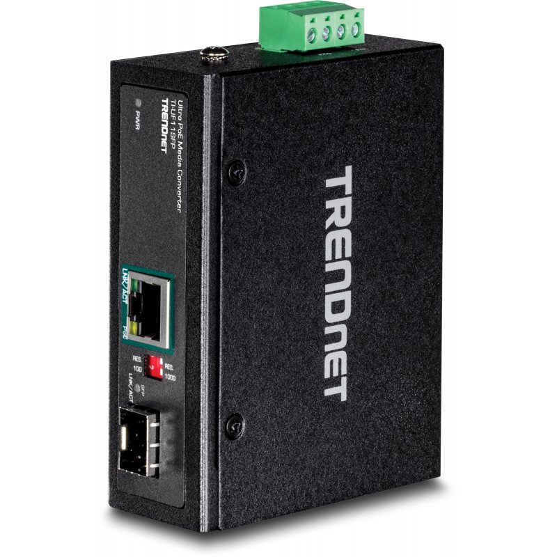 HARDENED INDUSTR SFP TO GIGABIT UPOE MEDIA CONVERTER