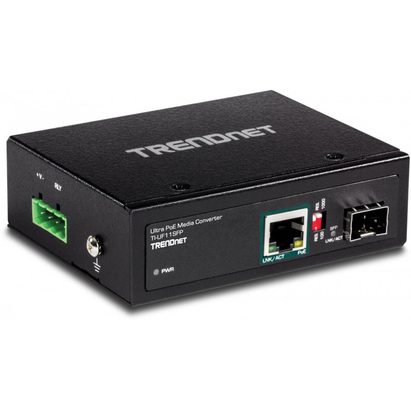 HARDENED INDUSTR SFP TO GIGABIT UPOE MEDIA CONVERTER