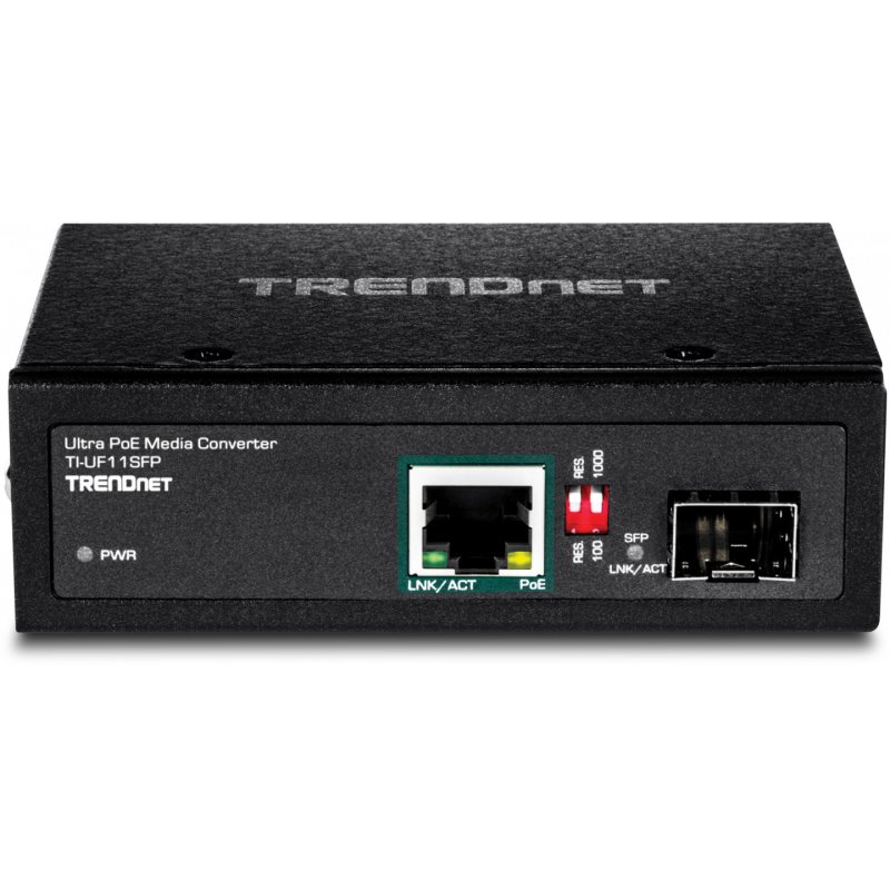 HARDENED INDUSTR SFP TO GIGABIT UPOE MEDIA CONVERTER