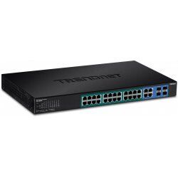 Trendnet TPE-5028WS network switch Managed Gigabit Ethernet (10/100/1000) Power over Ethernet (PoE) 1U Black