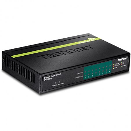 Trendnet TPE-TG82G commutateur réseau Non-géré Gigabit Ethernet (10/100/1000) Connexion Ethernet, supportant l'alimen