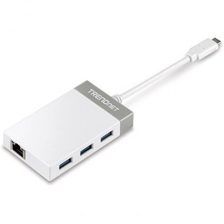 Trendnet TUC-ETGH3 notebook dock/port replicator USB 3.2 Gen 1 (3.1 Gen 1) Type-C Grey, White