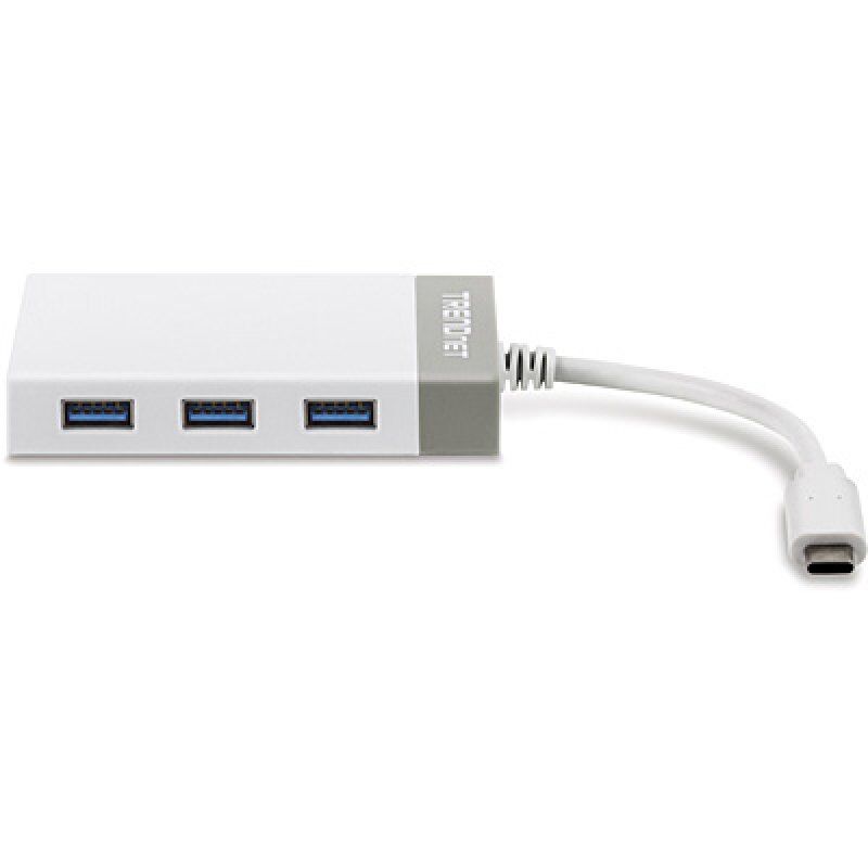 Trendnet TUC-ETGH3 notebook dock/port replicator USB 3.2 Gen 1 (3.1 Gen 1) Type-C Grey, White