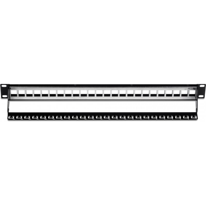 24-PORT 1U PATCH PANEL BLANK KEYSTONE