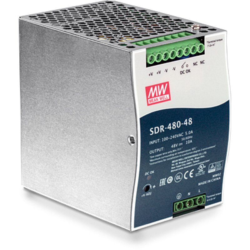 48V 480W DIN-RAIL POWER SUPPLY OUTPUT INDUSTRIAL