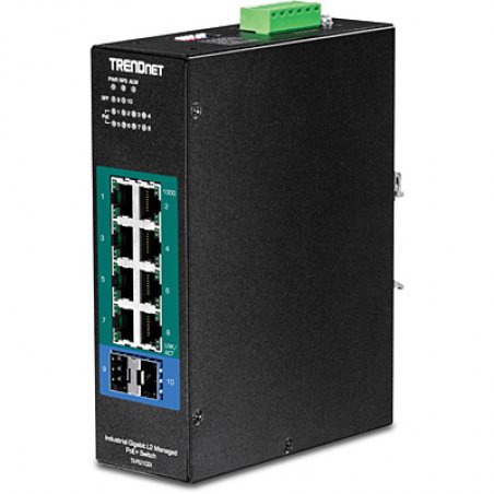 Trendnet TI-PG102I commutateur réseau Géré L2 Gigabit Ethernet (10/100/1000) Connexion Ethernet, supportant l'aliment