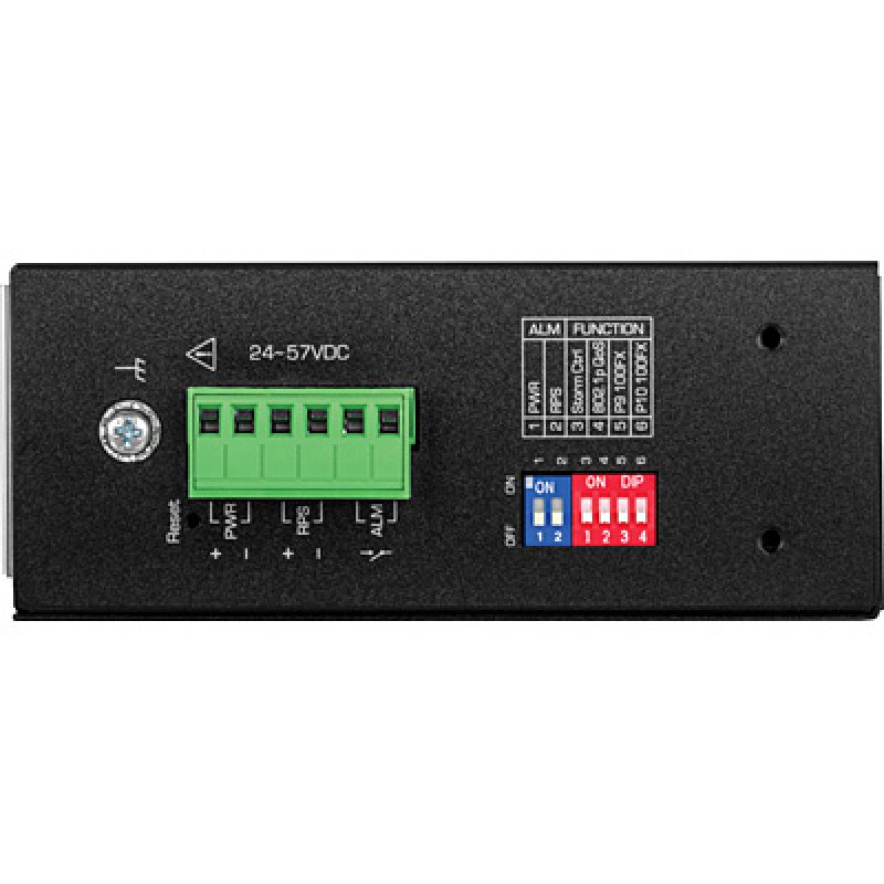 10-PORT INDUSTRIAL GIGABIT L2 MNGD POE+DIN-RAIL SWITCH 24-57V