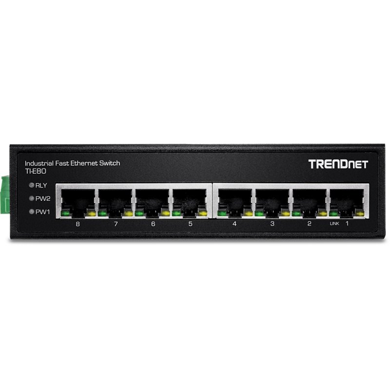 8-PORT IND.FAST ETH SWITCH DIN-RAIL