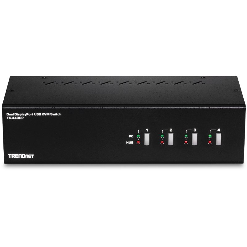 Trendnet TK-440DP KVM switch Black, Silver