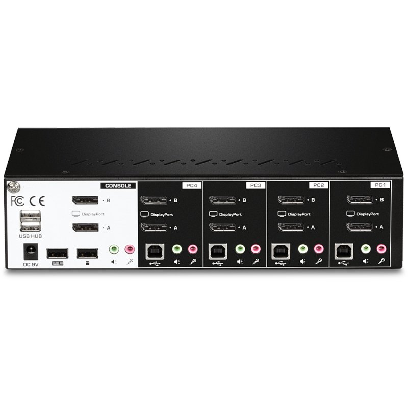 Trendnet TK-440DP KVM switch Black, Silver