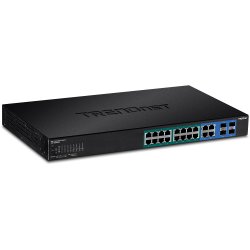 20-PORT GB WEB SMART POE+ SWITCH W/ 2 SH SFP SLOTS