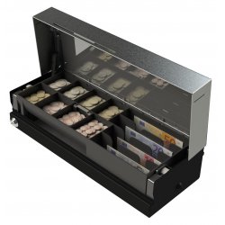460 FLIPLID CASH DRAWER BLK 24V 460X170X100 3M RJ11 CABL EUSTER