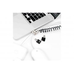 Compulocks Coiled Cable Lock câble antivol Noir, Acier inoxydable