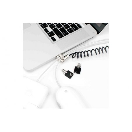 Compulocks Coiled cable lock Black, Stainless steel