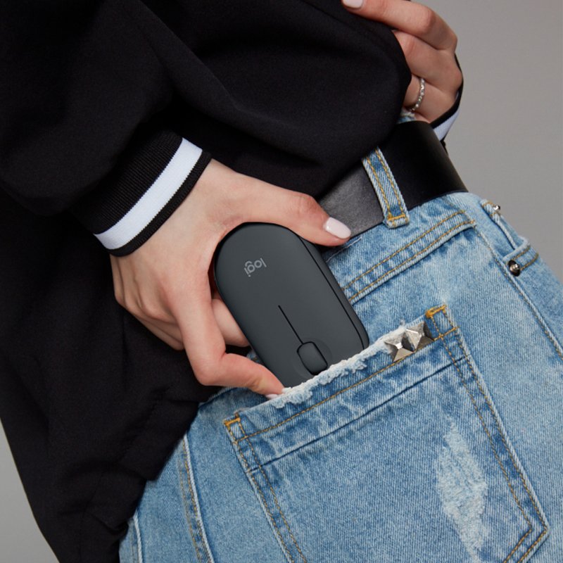 LOGI Pebble M350 Wireless Mouse GRAPHITE