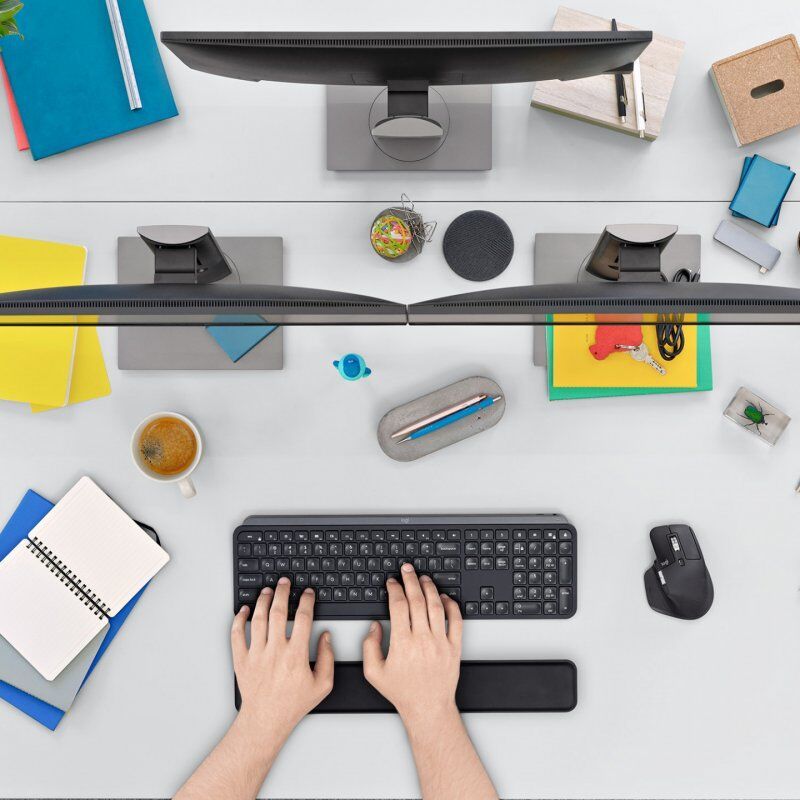 Logitech, MX Keys Clavier Rétroéclairé sans Fil Avancé