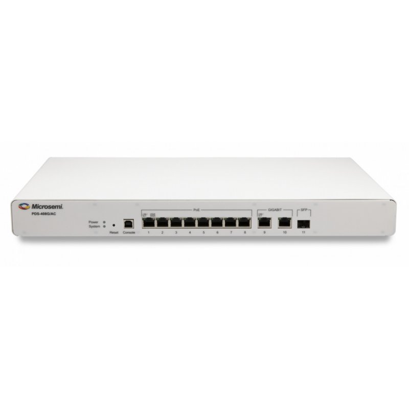 Microsemi PDS-408G Géré L2 Gigabit Ethernet (10/100/1000) Connexion Ethernet, supportant l'alimentation via ce port (P