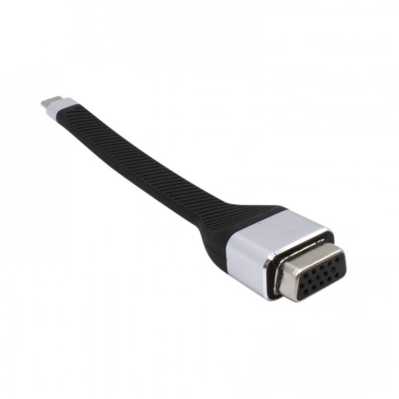i-Tec USB-C Flat VGA Adapter - externer Videoadapter - Schwarz