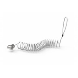 UNIVERSAL SECURITY CABLE LOCK T-BAR W/ SECURITY TRAP SILVER