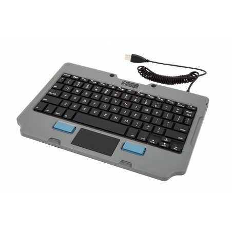 Gamber-Johnson 7160-1449-04 mobile device keyboard Black, Grey USB QWERTY Spanish