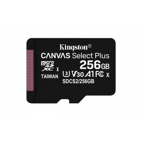 Kingston Technology Canvas Select Plus 256 Go MicroSDXC UHS-I Classe 10