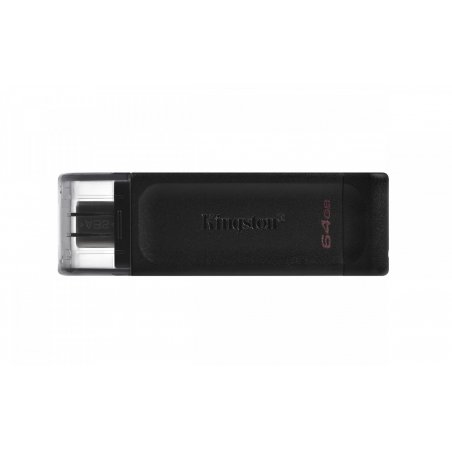 Kingston Technology DataTraveler 70 USB flash drive 64 GB USB Type-C 3.2 Gen 1 (3.1 Gen 1) Black