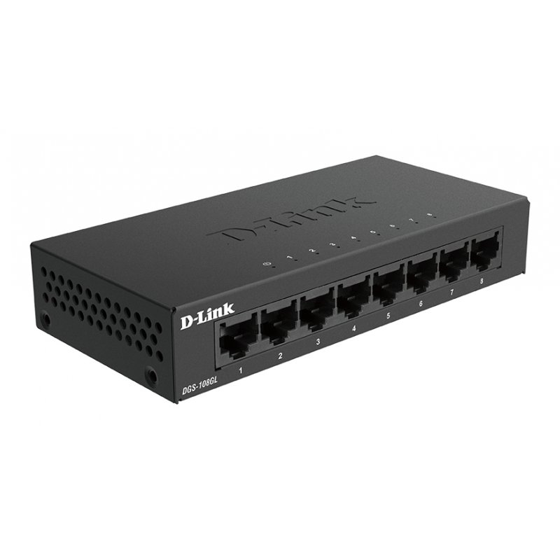SWITCH 8 PORTS GIGABIT METALLIC