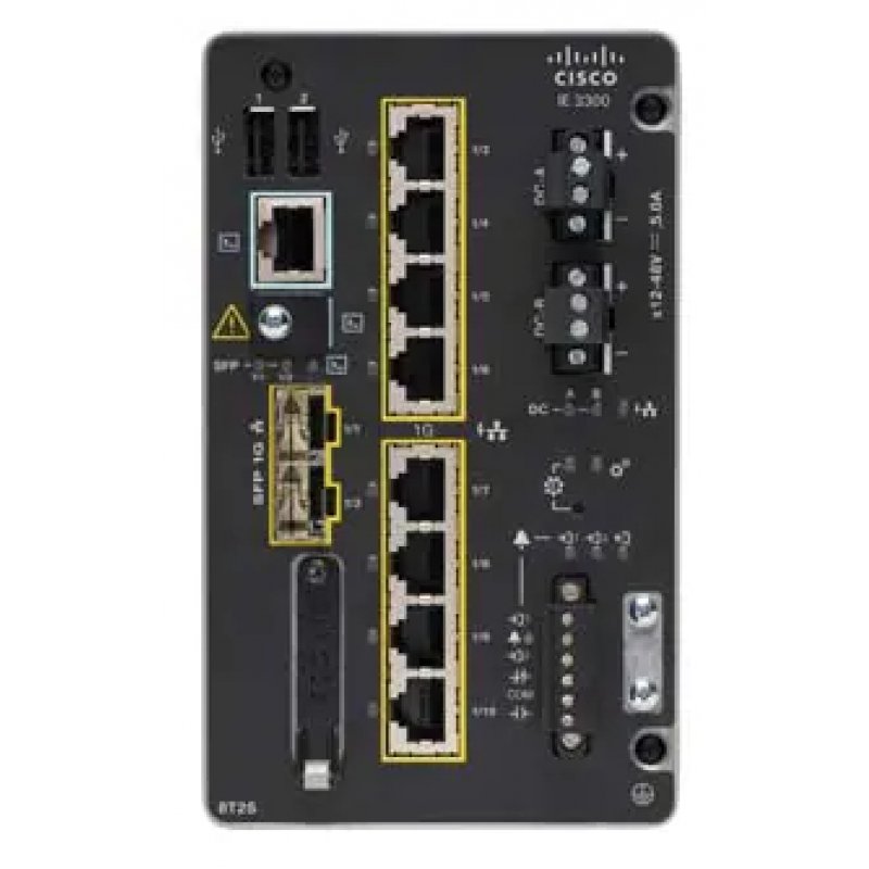 Cisco Catalyst IE-3300-8T2S-E commutateur réseau Géré L2 Gigabit Ethernet (10/100/1000) Noir