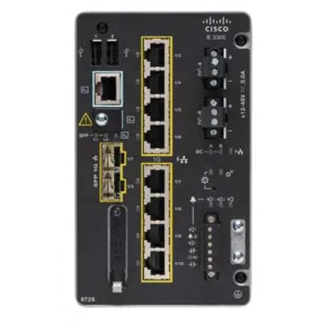 Cisco Catalyst IE-3300-8T2S-E network switch Managed L2 Gigabit Ethernet (10/100/1000) Black