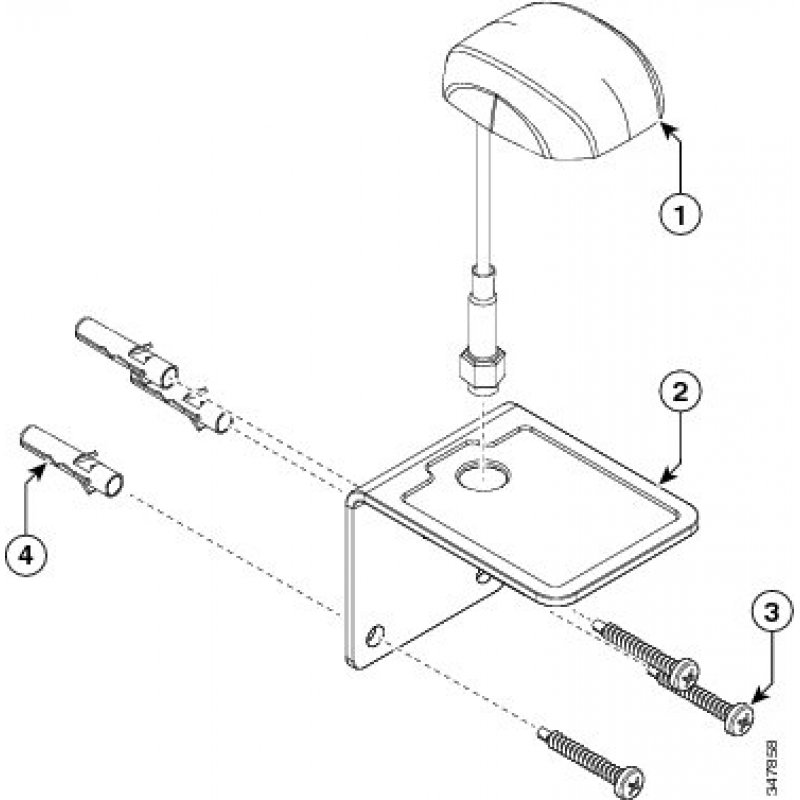 Cisco 4G Indoor/Outdoor Active GPS Antenna antenne Antenne directionnelle SMA 4 dBi