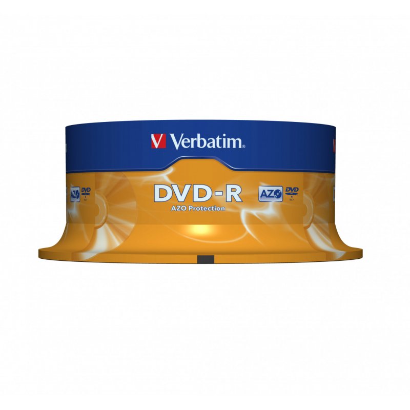 DVD-R Verbatim compatible 4,7 Go (Spindle de 25)